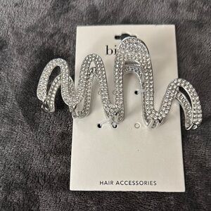 BiBi Silver Crystal Hair Accessory